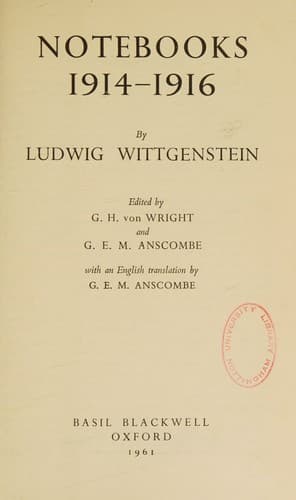 Cover image for Notebooks, 1914-1916