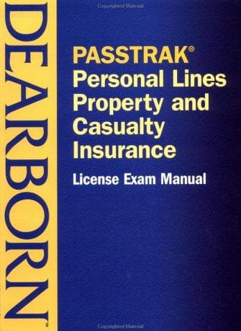 Cover image for PASSTRAK Property and Casualty Personal Lines Insurance License Exam Manual