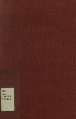 Cover image for Religions, values, and peak-experiences