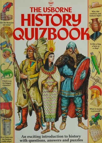 Cover image for The Usborne history quizbook.