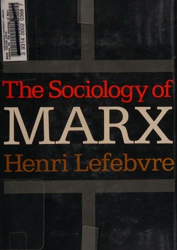 Cover image for The sociology of Marx