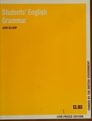 Cover image for Students' English grammar
