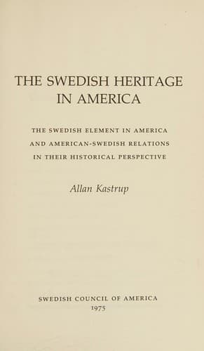 The Swedish heritage in America