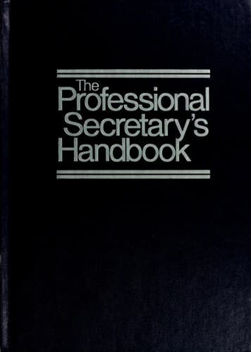 Cover image for The Professional secretary's handbook.