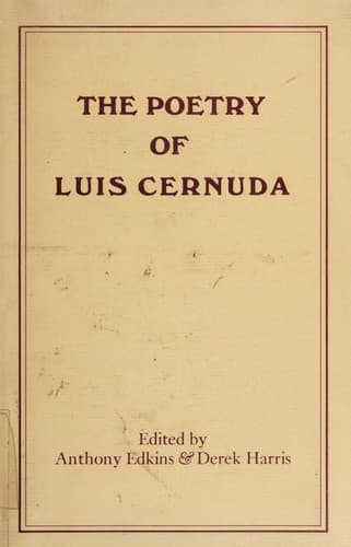 Cover image for The poetry of Luis Cernuda.