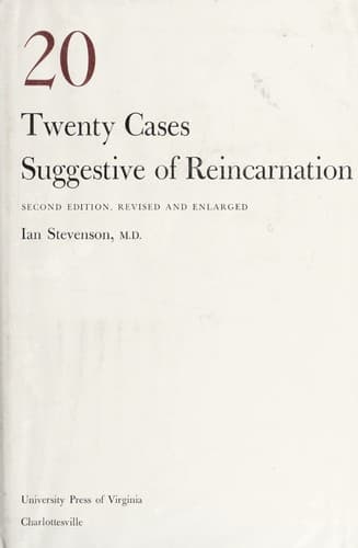 Cover image for Twenty cases suggestive of reincarnation.