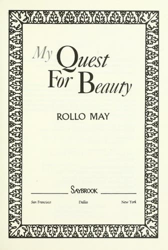 Cover image for My quest for beauty