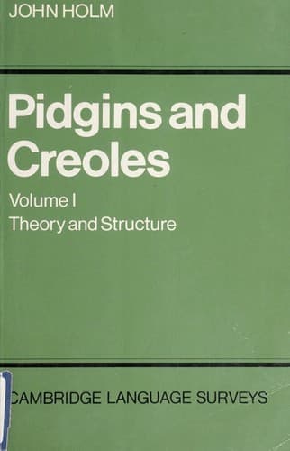 Cover image for Pidgins and creoles