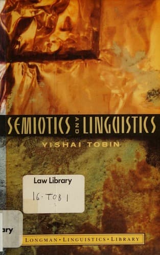 Cover image for Semiotics and linguistics