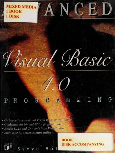 Cover image for Advanced Visual Basic 4.0programming