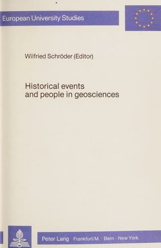 Cover image for Historical events and people in geosciences