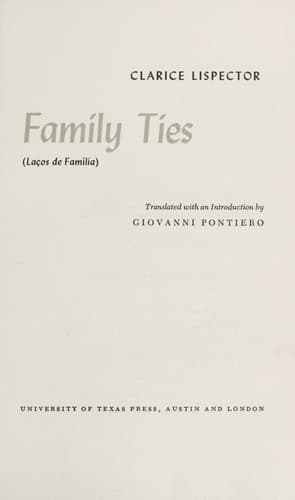 Cover image for Family ties.