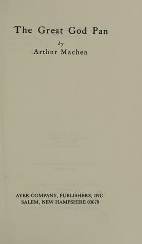 Cover image for The great god Pan