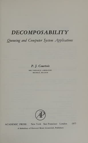 Cover image for Decomposability