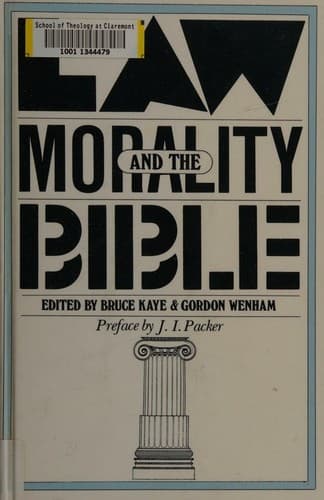 Cover image for Law, morality, and the Bible