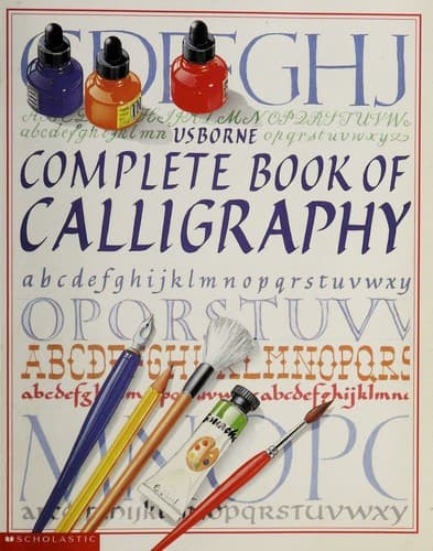 Cover image for Usborn complete book of calligraphy