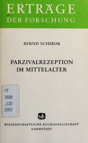 Cover image for Parzivalrezeption im Mittelalter