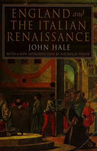 Cover image for England and the Italian Renaissance
