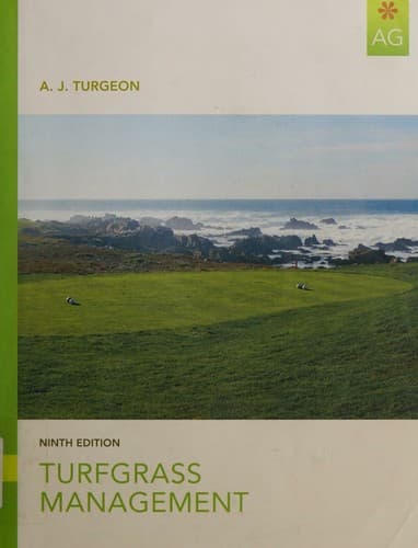 Cover image for Turfgrass management