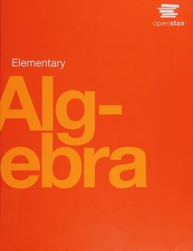 Cover image for Elementary Algebra