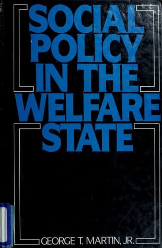 Cover image for Social policy in the welfare state