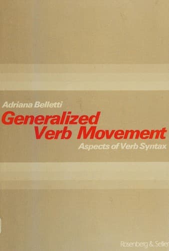 Cover image for Generalized verb movement