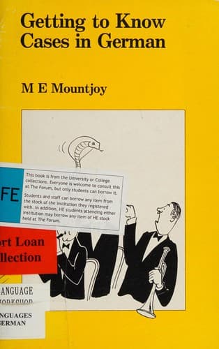 Cover image for Getting to Know Cases in German