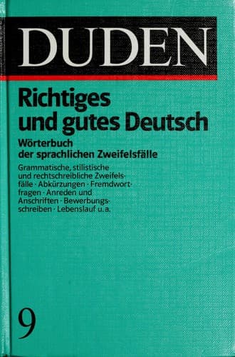 Cover image for Duden richtiges und gutes Deutsch