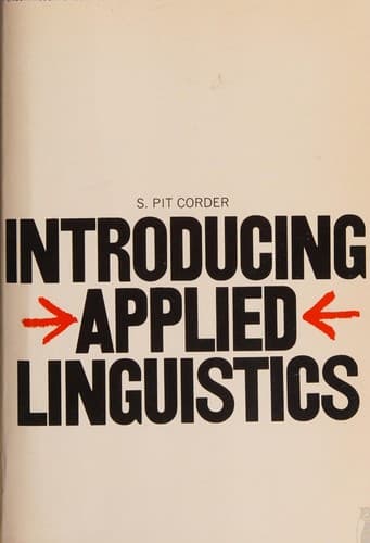 Cover image for Introducing applied linguistics