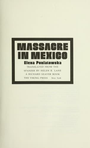 Cover image for Massacre in Mexico