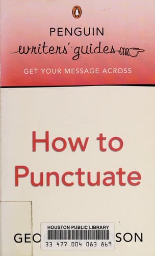 Cover image for How to punctuate