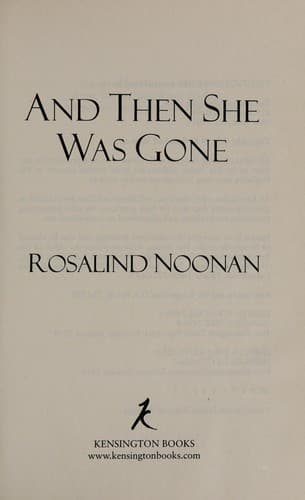 Cover image for And then she was gone