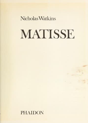 Cover image for Matisse