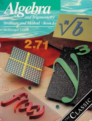 Cover image for Algebra and Trigonometry Structure and Method Book 2 (Teacher's Edition) (The Classic)