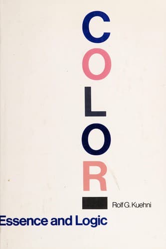 Cover image for Color, essence and logic