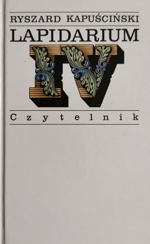 Cover image for Lapidarium IV