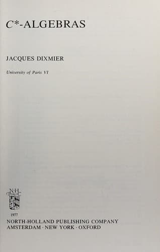Cover image for C*-algebras