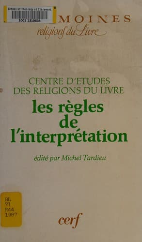 Cover image for Les Règles de l'interprétation