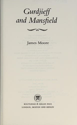 Cover image for Gurdjieff and Mansfield