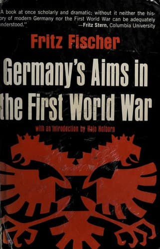 Cover image for Germany's aims in the First World War