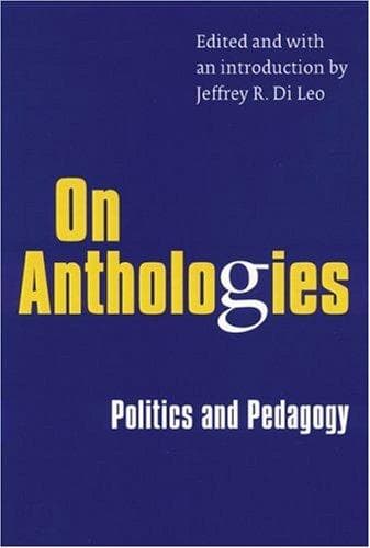 Cover image for On anthologies