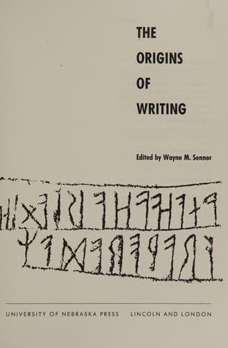 Cover image for The Origins of writing