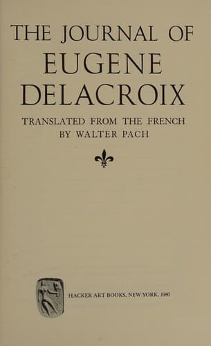 Cover image for The journal of Eugène Delacroix