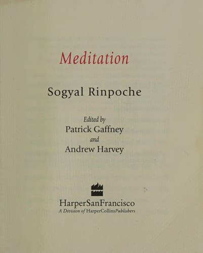 Cover image for Meditation