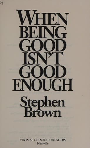 Cover image for When being good isn't good enough