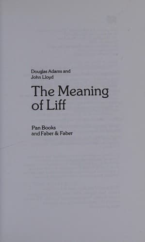 Cover image for The meaning of Liff