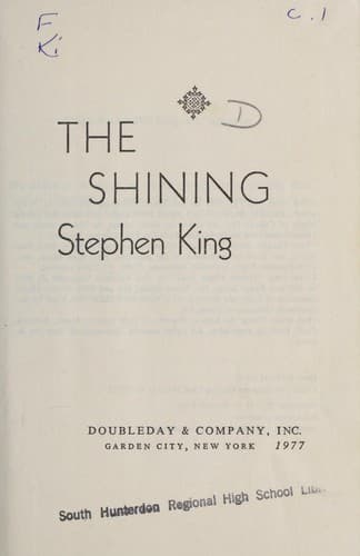 Cover image for The shining