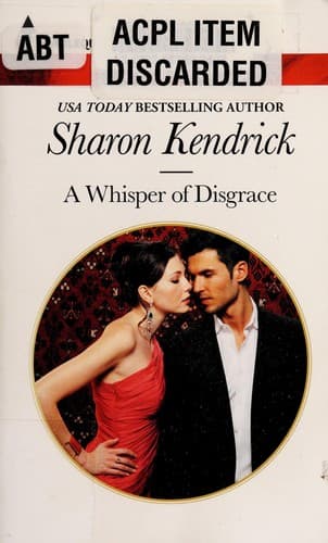 Cover image for A whisper of disgrace