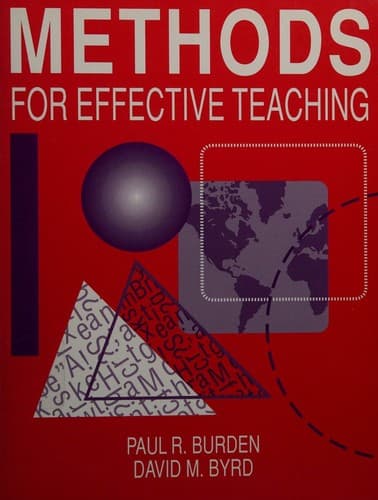 Cover image for Methods for effective teaching