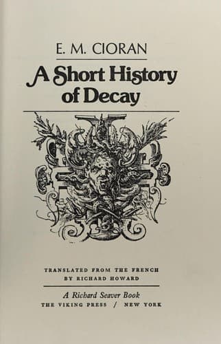 Cover image for A Short history of decay